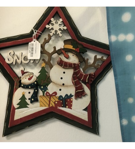 SNOWMAN STAR HANGER 